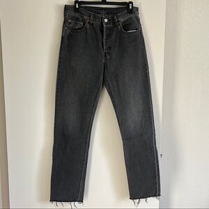 Levi's 501 Black Straight Jeans